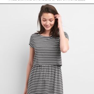 GAP Maternity stripe nursing t-shirt dress